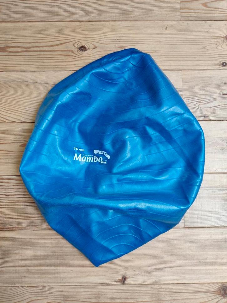 Blauwe zitbal Mambo, Sport en Fitness, Yoga en Pilates, Zo goed als nieuw, Ophalen of Verzenden
