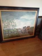 Schilderij op doek nuyttens 121x101, Antiek en Kunst, Ophalen