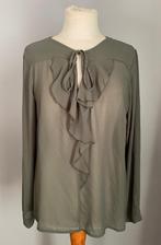 Khaki-kleurige transparante blouse Julie Mode maat M/L, Maat 38/40 (M), Julie Mode, Verzenden, Nieuw