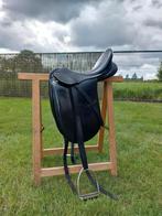 Dressuurzadel Jorge Canaves, zwart, 18", Dieren en Toebehoren, Paarden en Pony's | Zadels, Ophalen of Verzenden, Gebruikt, Dressuur