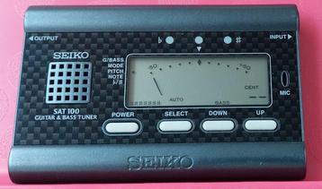 SEIKO SAT100 POUR GUITARE OU BASS TUNER, Enlèvement ou Envoi, Comme neuf