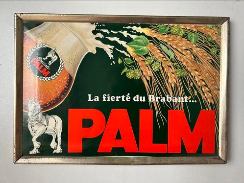 Ancien cadre Palm. Vintage., Collections, Marques de bière, Utilisé, Panneau, Plaque ou Plaquette publicitaire, Palm