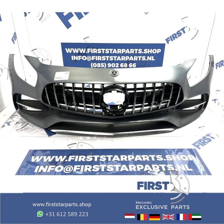 W190 GT AMG FACELIFT VOORBUMPER COMPLEET A1908858500 GTC GTS, Auto-onderdelen, Carrosserie, Bumper, Mercedes-Benz, Voor, Gebruikt