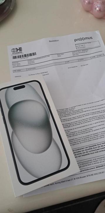 Iphone 15 plus  128Gb beschikbaar voor biedingen