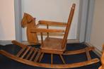 vintage stevig houten hobbel paard, Ophalen, Gebruikt