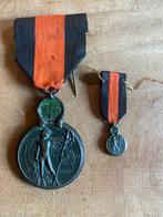 Medaille Yser en miniature, Verzamelen, Militaria | Algemeen, Ophalen of Verzenden, Landmacht, Lintje, Medaille of Wings