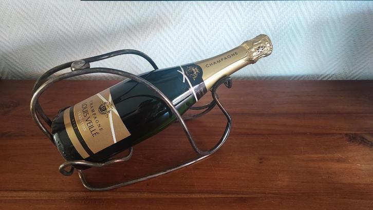 verzilverde wijnfles / champagne houder, Antiek en Kunst, Antiek | Zilver en Goud, Ophalen of Verzenden