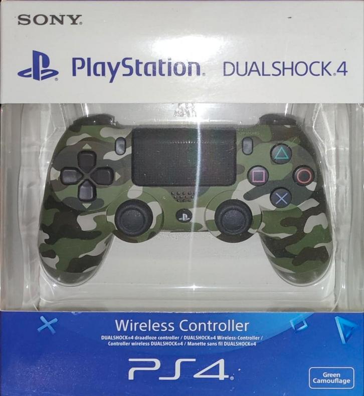 PS4 controller Green Camouflage NIEUW, Games en Spelcomputers, Spelcomputers | Sony Consoles | Accessoires, Nieuw, PlayStation 4