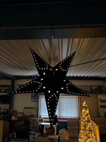 Kerstster opvouwbaar 60cm zwart led verlichting batterij beschikbaar voor biedingen