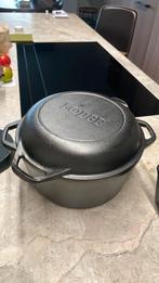 Lodge Double Dutch Oven L8DD3, Inhoud ca. 4,7 L, Huis en Inrichting, Keuken | Potten en Pannen, Ophalen of Verzenden, Zo goed als nieuw