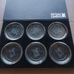 Val Saint Lambert 6 glazen onderleggers, Antiek en Kunst, Ophalen of Verzenden