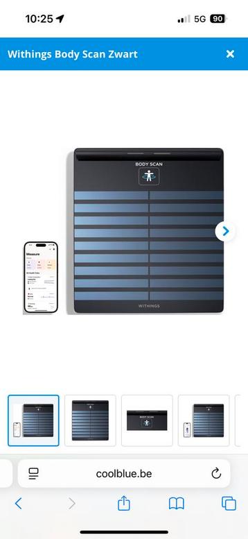 Withings Body Scan Zwart nieuw beschikbaar voor biedingen