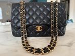 Chanel jumbo single flap bag, Gebruikt, Zwart, Leer, Ophalen