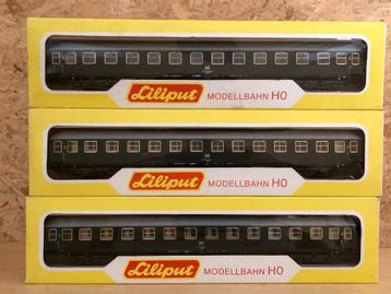 LILIPUT 296+ 296+ 297 DB LOT DE 3 VOITURES HO beschikbaar voor biedingen