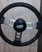 Volant sport Oldtimer à 3 branches - cuir noir - rétro, Enlèvement ou Envoi