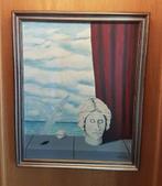 Schilderij olieverf op canvas inspiratie Margritte, Ophalen of Verzenden