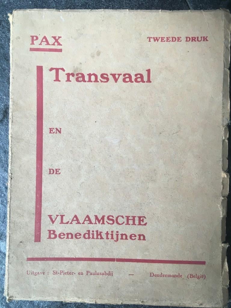 Transvaal en de Vlaamsche benediktijnen - 1931 - Dendermonde, Antiek en Kunst, Antiek | Boeken en Manuscripten, Ophalen of Verzenden