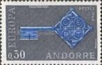 Postzegels Frans Andorra Europa 1968 Postfris, Postzegels en Munten, Ophalen of Verzenden, Overige landen, Postfris