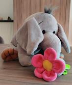 Grote Olifant knuffel met bloem, Ophalen, Zo goed als nieuw