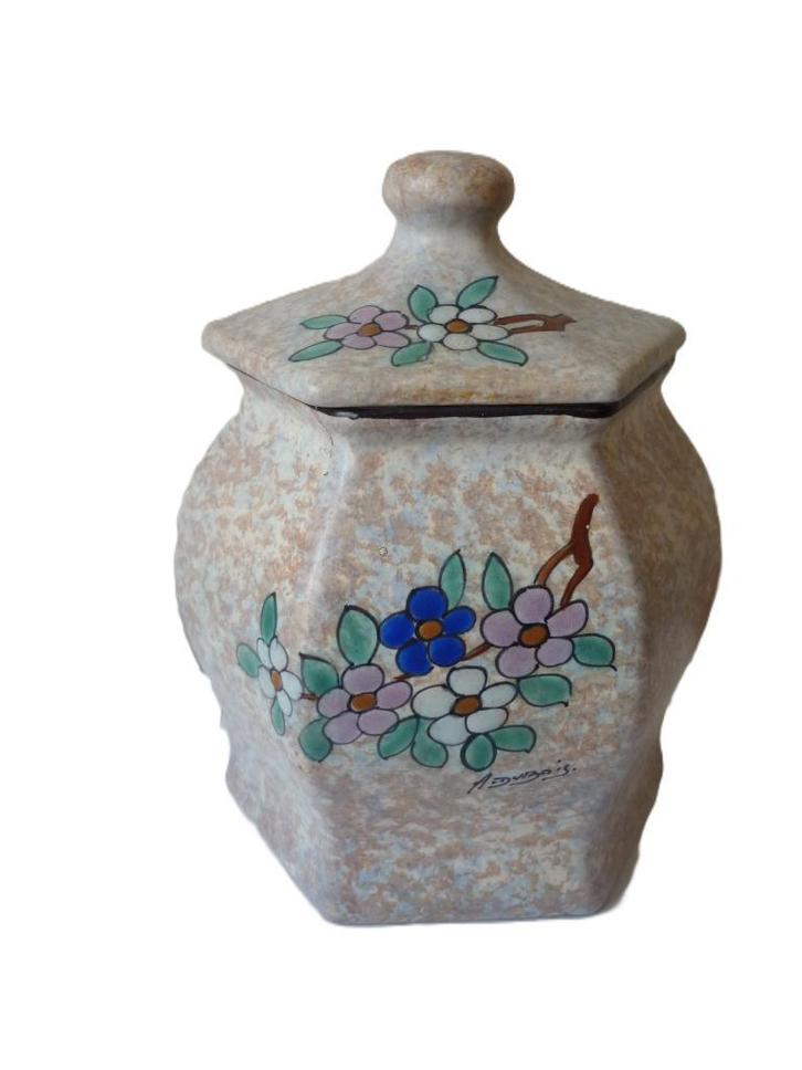 Céramique Antoine Dubois - Bergen - Vase style potiche - déc, Antiek en Kunst, Antiek | Vazen, Ophalen of Verzenden