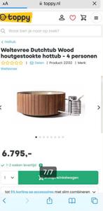 Weltevree Dutchtub Wood houtgestookte hottub - €6795 NIEUW, Gebruikt, Ophalen of Verzenden