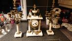 Franse pendule met kandelaars, Antiquités & Art, Antiquités | Horloges, Enlèvement ou Envoi