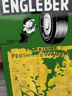 Panneau publicitaire en émail ENGLEBERT, Enlèvement ou Envoi, Utilisé, Panneau publicitaire