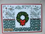 zelfgemaakte kerstkaart met omslag, Hobby en Vrije tijd, Ophalen of Verzenden, Nieuw, Kerst