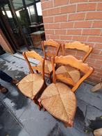 Oude  stoeltjes  uit  cafe   4 stuks, Antiquités & Art, Antiquités | Meubles | Chaises & Canapés, Enlèvement