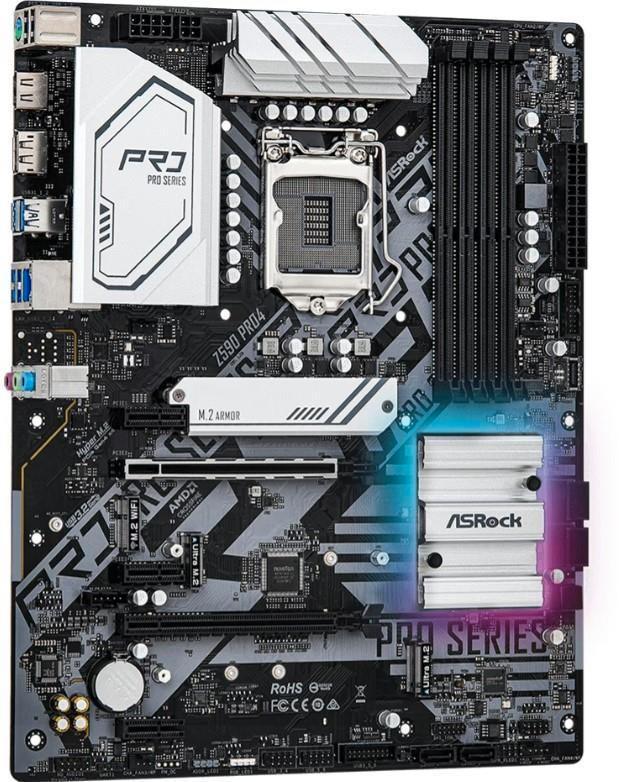 ASRock Z590 Pro4 LGA1200, Computers en Software, Moederborden, Zo goed als nieuw, Intel, DDR4, Ophalen of Verzenden