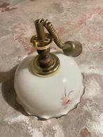 Vintage plafondlamp met glazen kap – charmant en karaktervol, Antiek en Kunst, Ophalen