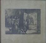 JAKOB SMITS / DE BLIJDE BOODSCHAP / ZW-W ETS / 22x23cm KADER, Antiek en Kunst, Ophalen of Verzenden