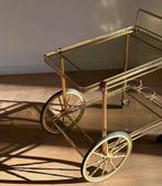 Bar cart, Ophalen, Rond, Glas