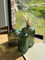 Vazen donkergroen, Maison & Meubles, Accessoires pour la Maison | Vases, Comme neuf, Vert, Enlèvement, Verre