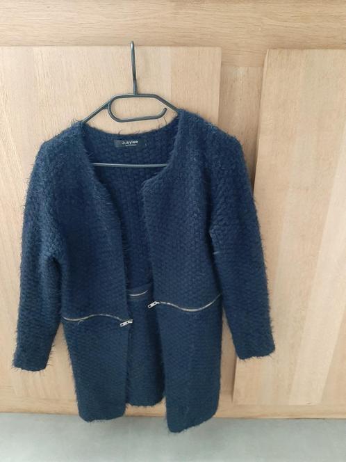 🎀 Donker blauwe gilet Jubylee, Kleding | Dames, Truien en Vesten, Zo goed als nieuw, Maat 36 (S), Ophalen of Verzenden