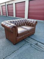 Chesterfield 2 places, 75 à 100 cm, Enlèvement ou Envoi, Comme neuf, Anglais, industriel, old english