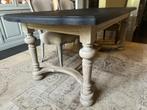 EIKEN rustiek grijs met zwart blad TAFEL EETTAFEL Provence, Huis en Inrichting, Ophalen, 100 tot 150 cm, Eikenhout, 200 cm of meer