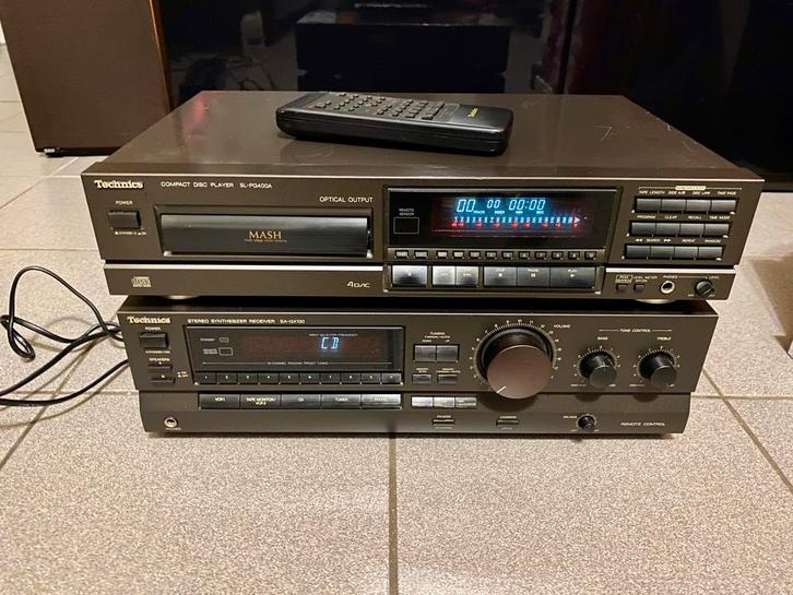 Technics SA-GX130 versterker en cd speler, Audio, Tv en Foto, Stereoketens, Gebruikt, Cd-speler, Tuner of Radio, Overige merken