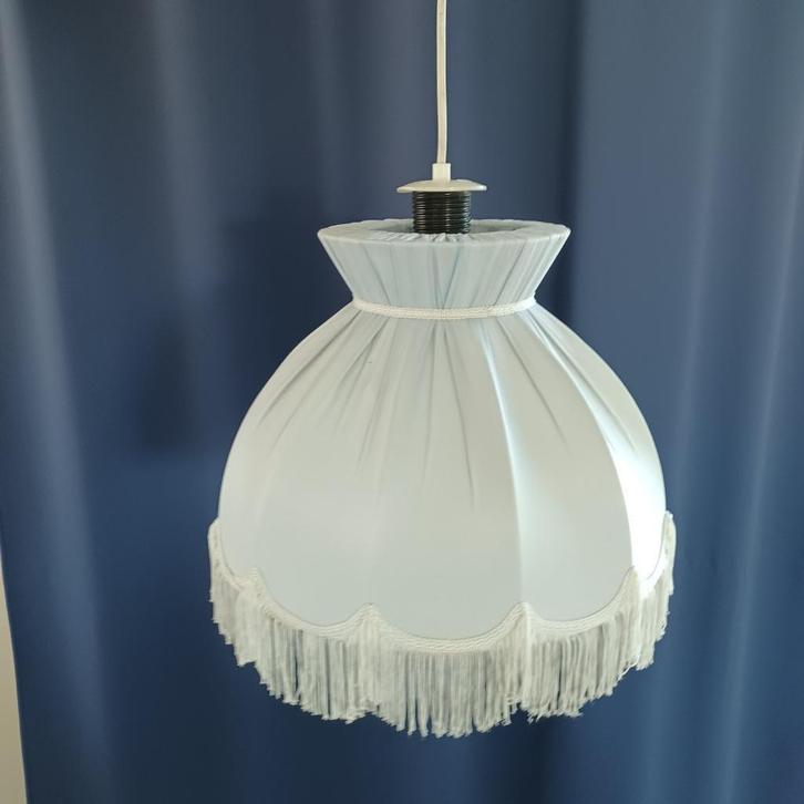 Suspension luminaire, Huis en Inrichting, Lampen | Hanglampen, Gebruikt, 75 cm of meer, Stof, Ophalen of Verzenden