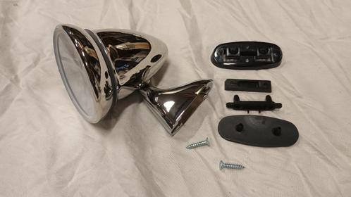 Chrome spiegel, KLASSIEKE MINI Links , vlakke lens, BULLET, Auto-onderdelen, Spiegels, Mini, Oldtimer onderdelen, Rover, Universele onderdelen