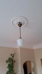 Vintage hanglamp in koper, Utilisé, Enlèvement ou Envoi, Verre