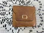 DELVAUX vintage portemonnee van fawn leer, Handtassen en Accessoires, Portemonnees, Ophalen of Verzenden, Leder