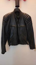 Blouson motard en cuir (vintage), Motoren, Ophalen of Verzenden