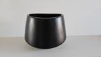 Zwarte bloempot, Enlèvement ou Envoi, Moins de 25 cm, Comme neuf, Moins de 40 cm
