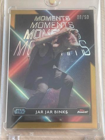 Topps Finest star wars Gold /50 Jar Jar Binks beschikbaar voor biedingen