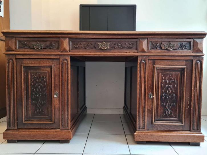 Antiek bureau, Huis en Inrichting, Bureaus, Gebruikt, Bureau, Ophalen