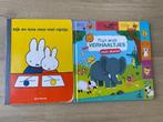 Set met 2 kinderboekje over dieren en nijntje, Ophalen of Verzenden, Gelezen, Uitklap-, Voel- of Ontdekboek, 6 tot 12 maanden