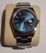 Rolex Datejust 36 blauw full set - nieuw, Handtassen en Accessoires, Horloges | Heren, Staal, Polshorloge, Nieuw, Ophalen of Verzenden