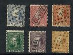 Nederland NVPH 7-12 Gestempeld FOTOLEVERING 3e emissie Konin, Postzegels en Munten, Ophalen of Verzenden, T/m 1940, Gestempeld