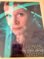 Carrie Fisher - Gehandtekende foto, Verzamelen, Ophalen of Verzenden, Zo goed als nieuw